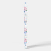 青とピンクの紫陽花ストライプ Case-Mate iPhoneケース (裏面 / 左)