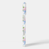 青とピンクの紫陽花ストライプ Case-Mate iPhoneケース (裏面 / 右)