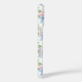 青とピンクの紫陽花ストライプ Case-Mate iPhoneケース (裏面 / 右)