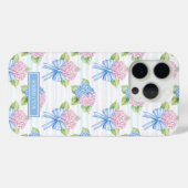 青とピンクの紫陽花 Case-Mate iPhoneケース (裏面 (横))