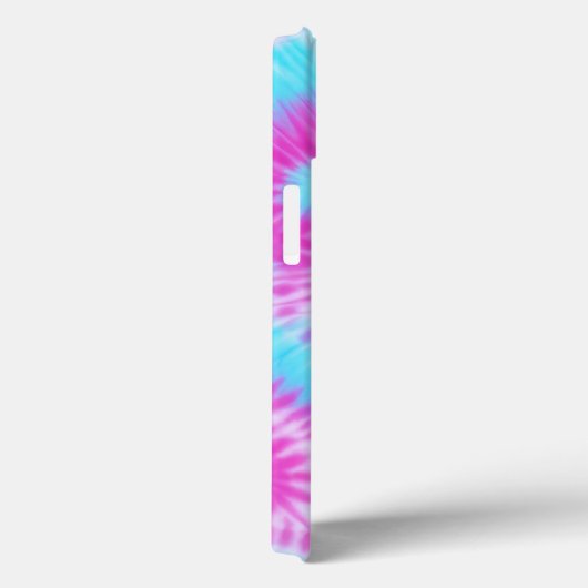 青とピンクの絞り染め電話ケース Case-Mate iPhoneケース (裏面 / 右)