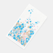 青とピンクの花の魅力的なアレンジメント (コーナー)