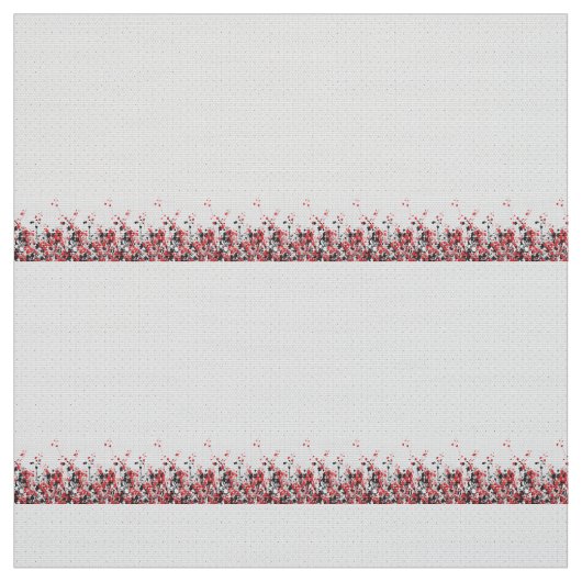 青とピンクの花模様が印象的に対照をなす ファブリック (見本)