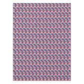 青とピンクの花 テーブルクロス (正面)