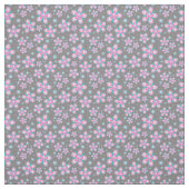 青とピンクの花 ファブリック (見本)