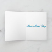 青とピンクの蝶と靴 カード (内部)