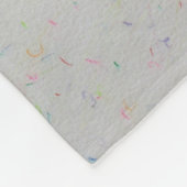 青とピンクの認識度リボンエンジェルコージーブランケット フリースブランケット (角)