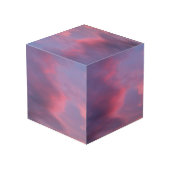 青とピンクの雲 フォトキューブ (裏面アングル)