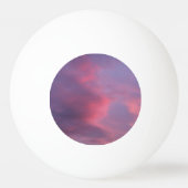 青とピンクの雲 卓球ボール (裏面)