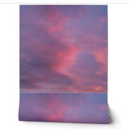 青とピンクの雲 壁紙