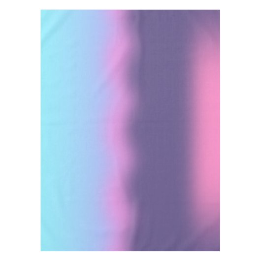 青とピンクの霧 – グラデーション テーブルクロス (正面)