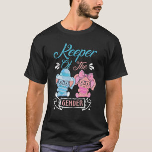 青とピンクのpのジェンダー・ゾウの飼育員 tシャツ