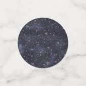 青とピンク星空の天の赤ちゃんシャワー コンフェッティ (スモール正面)