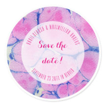 青とピンク色の大理石