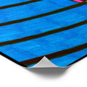 青とピンク、AJOlson ポスター (角)