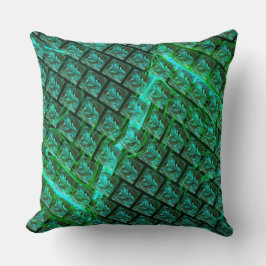 青と'フローティング'絡み合ったストローク クッション