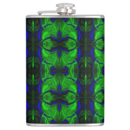 青と'フローティング'絡み合ったストローク フラスク