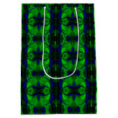 青と'フローティング'絡み合ったストローク ミディアムペーパーバッグ (裏面)