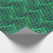 青と'フローティング'絡み合ったストローク ラッピングペーパー (角)