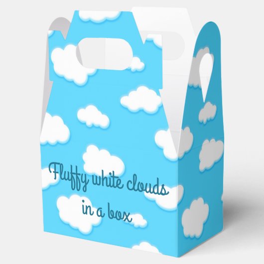 青とフワフワの白い雲の空 – お気に入りボックス フェイバーボックス (オープン)