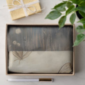 青とベージュにミュートされた牧草地の魔法の妖精 薄葉紙 (ギフト)