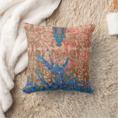 青とベージュのスカーフの写真 クッション (ブランケット)