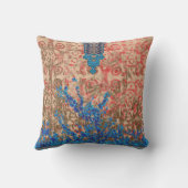 青とベージュのスカーフの写真 クッション (裏面)