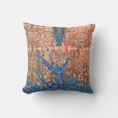 青とベージュのスカーフの写真 クッション (正面)