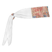 青とベージュのスカーフの写真 タイヘッドバンド (回転270)