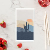 青とベージュの砂漠の日の出 (インサイチュ)