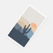 青とベージュの砂漠の日の出 (コーナー)