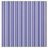 青とベージュの線のパターン ファブリック (見本)