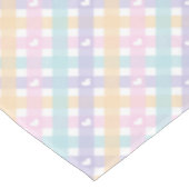 青とベージュの花 テーブルクロス (アングル)