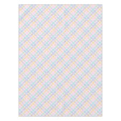 青とベージュの花 テーブルクロス (正面)