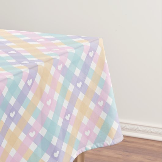 青とベージュの花 テーブルクロス (インサイチュ)