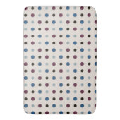 青とマゼンタのドット バスマット (正面縦)