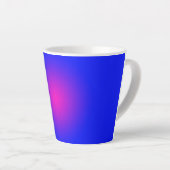 青とマゼンタのビッグデー カフェラテマグ (右アングル)