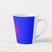 青とマゼンタのビッグデー カフェラテマグ (右)