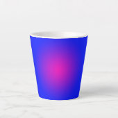 青とマゼンタのビッグデー カフェラテマグ (正面)