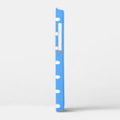 青とモダン白の水玉模様 Case-Mate iPhoneケース (裏面 / 左)