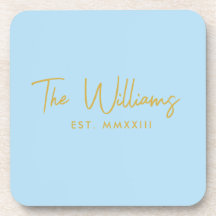 青とモダン金ゴールドのスクリプトの作成日