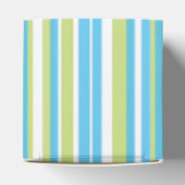 青とライムグリーンストライプの フェイバーボックス (上部)