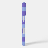 青とラベンダーチェッカーボードパターン Case-Mate iPhoneケース (裏面 / 右)