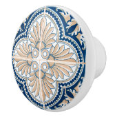 青と伝統的タンタイルのセラミックノブ セラミックノブ (右)