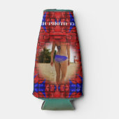 青と再れんが造りの壁 ボトルクーラー (正面)