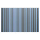 青と木炭の五ストライプ柄 ファブリック (ヤード)