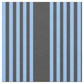 青と木炭の五ストライプ柄 ファブリック (クローズアップ)