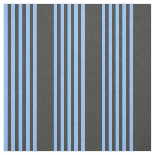 青と木炭の五ストライプ柄 ファブリック (見本)
