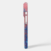 青と桃の絵を描渦巻き – ソフト抽象芸術パターン Case-Mate iPhoneケース (裏面 / 左)