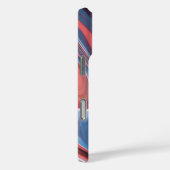 青と桃の絵を描渦巻き – ソフト抽象芸術パターン Case-Mate iPhoneケース (裏面 / 右)